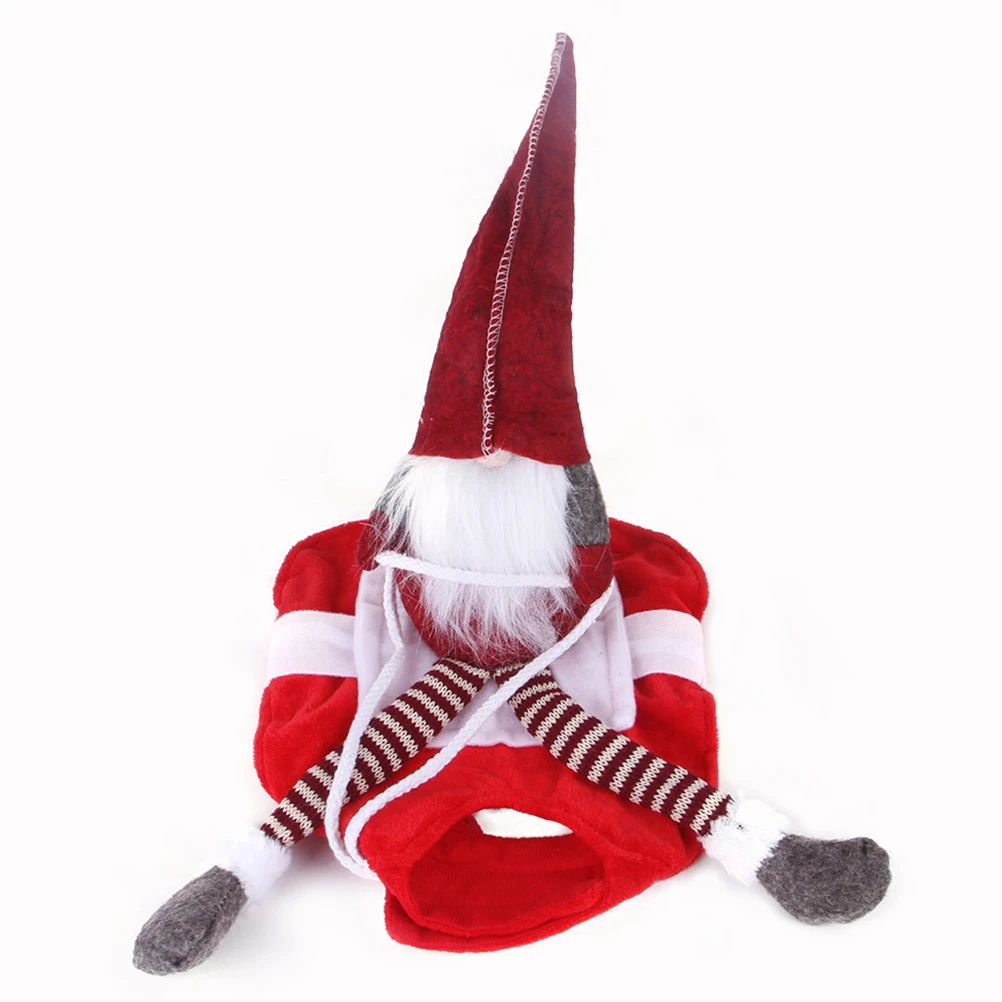 

Christmas Dog Costume Puppy Clothes Santa Pet Halloween Costumes Reindeer Clothing Winter Hat Holiday Outfit Party Cat