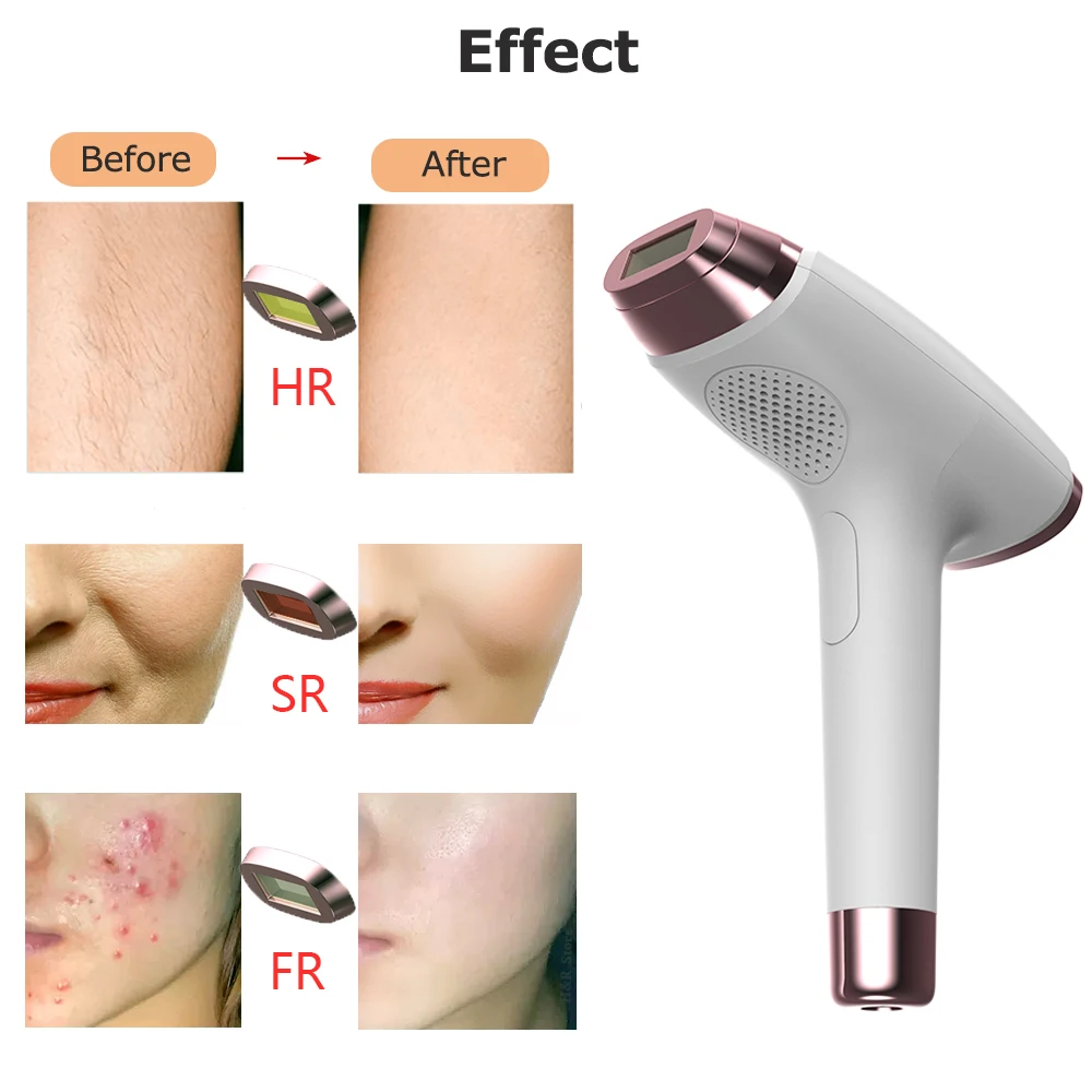 IPL Laser Epilator Hair Remover Device For Women Armpit Legs Bikini Body Hair Depilator Painless Laser Hair Removal 999999 Flash