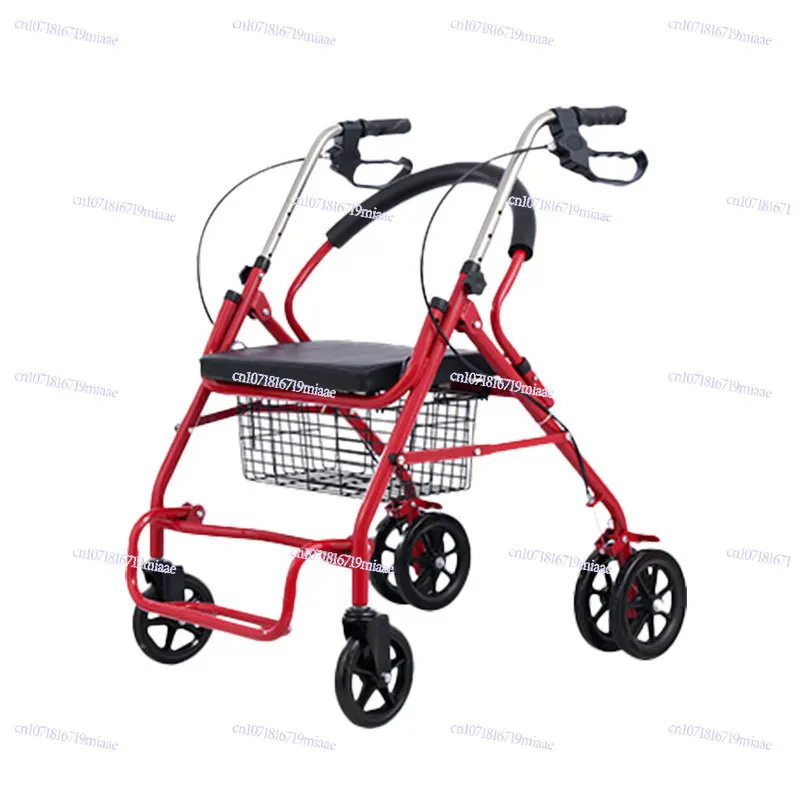 

The Elderly Shopping Cart Can Brake The Shopping Cart