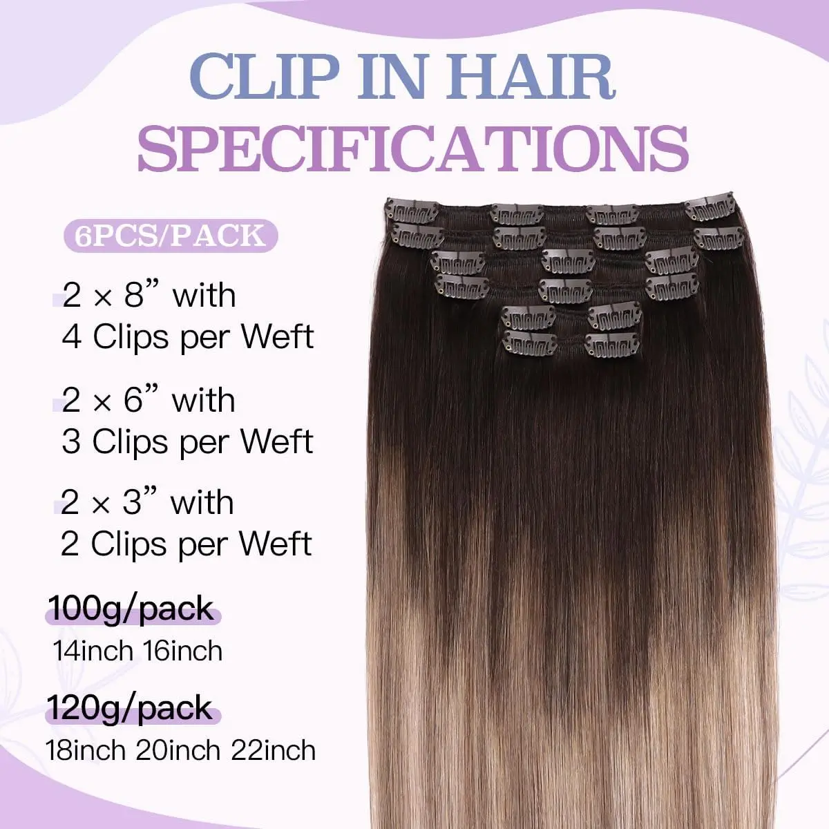 

Clip In Hair Natural Human Hair Extensions To Clips 14-22inch Real Human Hair Clip In Extensions