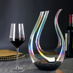 1500Ml Decanter High Grade Colorful High Capacity Red Wine Champagne Glasses Decanter Bottle Jug Pourer Aerator For Family Bar