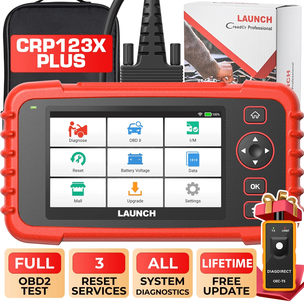 New LAUNCH CRP123X Plus Auto Code Reader OBDII Scanner Diagnostic Tools All System Diagnosis Automotive DIY OBD2 Scanner