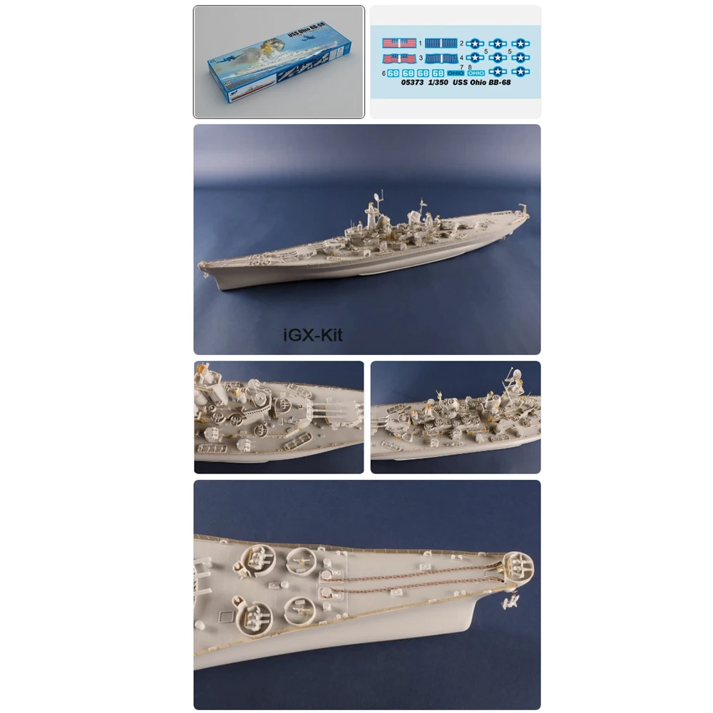 

Trumpeter 05373 1:350 Scale USS Ohio BB-68 BB68 Battleship Ship Boats Assembly Plastic Model Kit Building Toy