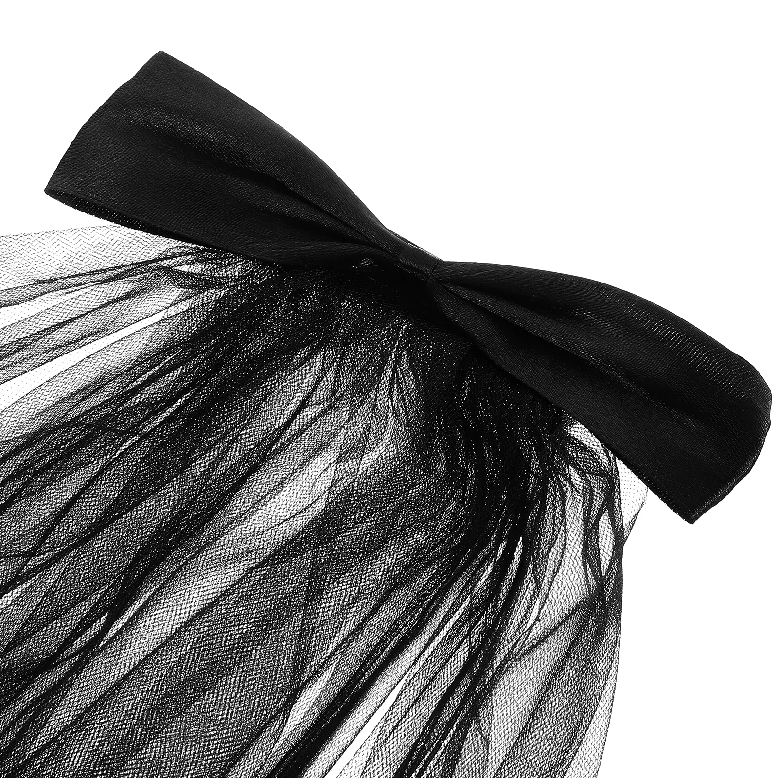 

Bow Hairpin Halloween Accessories Headwear for Women Veil Headpiece Cosplay Miss
