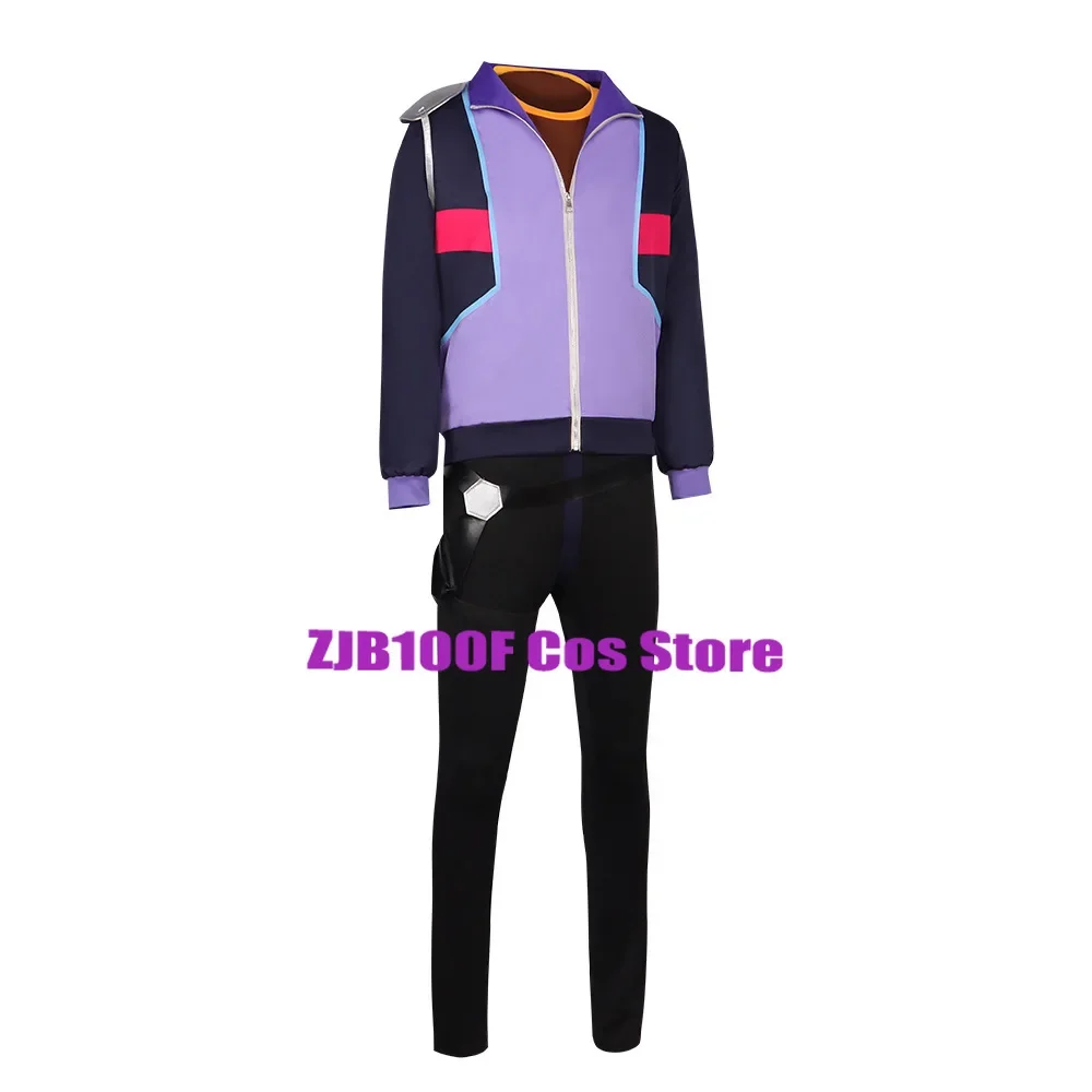 Rick Cosplay Kostüm Anime Wissenschaftler Kostüm Uniform Set Mantel Hemd Hosen Riemen Anzug Halloween Party Rolle durchführen Outfit für Männer