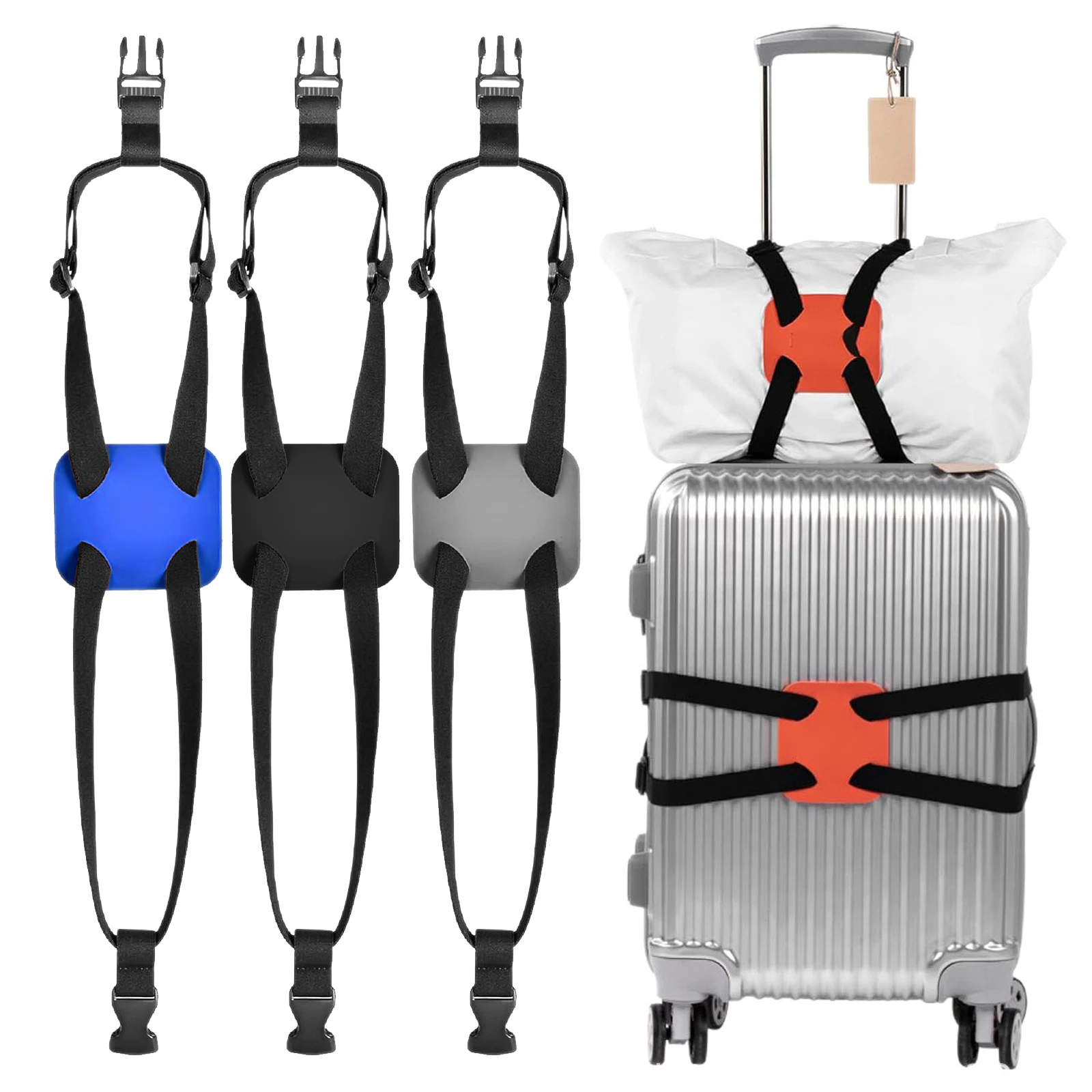 Luggage Reinforcement Strap, Suitcase Elastic Strap, Outdoor Travel Accessories