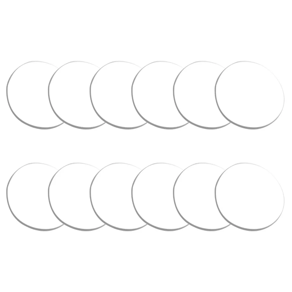 12 Pcs Furniture Tempered Glass Desk Pad Table Protector Anti Spacer Washers Spacers Bumper Clear for Damper