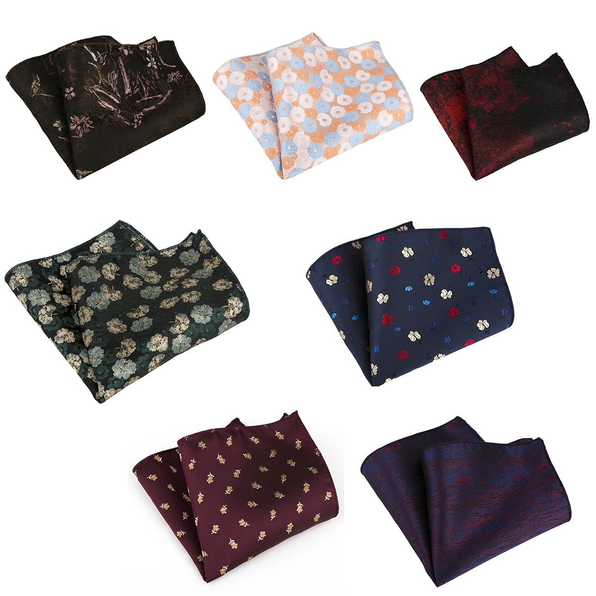 

Мужской платок-паше 23 см с цветочным узором, роскошный, из полиэстера, жаккардовый, черный, для свадьбы, вечеринки, костюма, аксессуар, галстук-платок