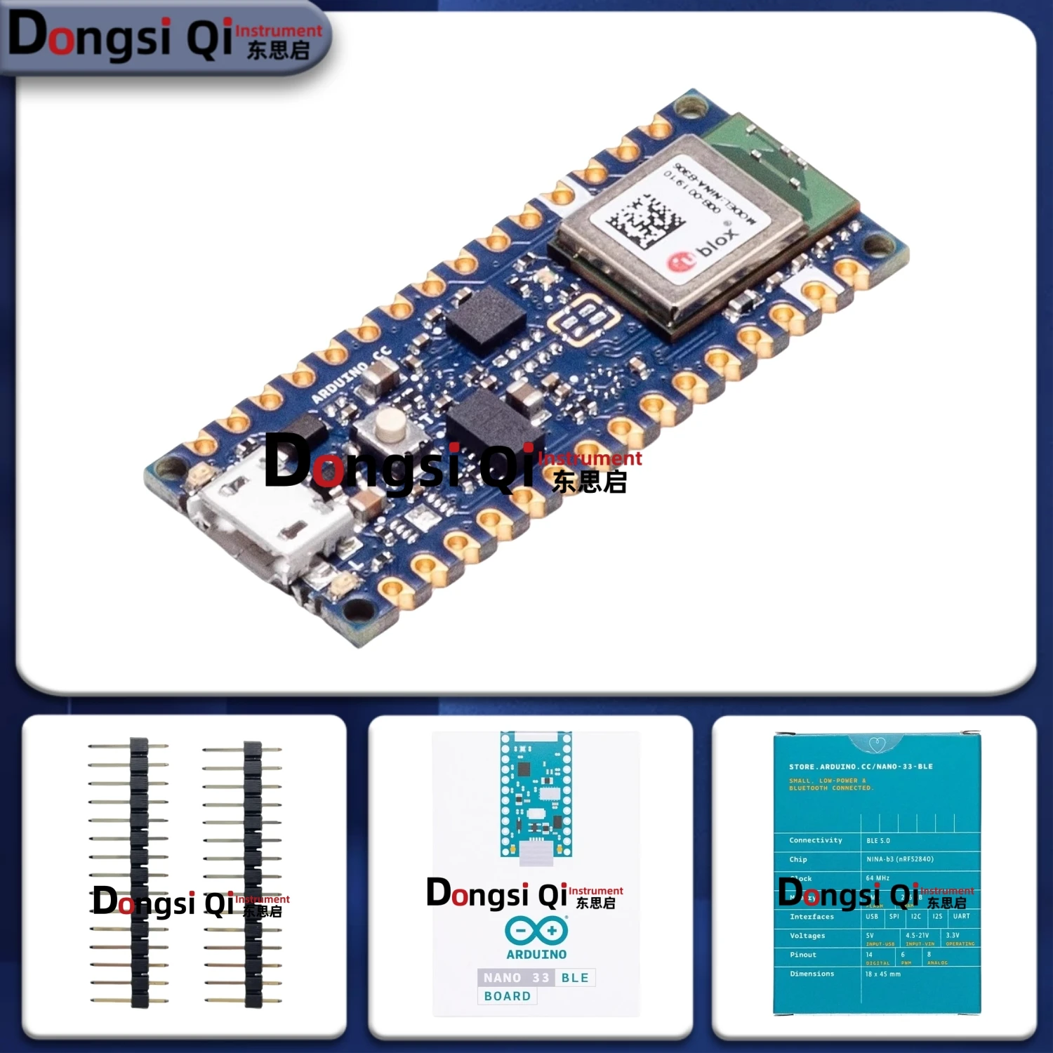 1PCS//LOT Arduino Nano 33 BLE ABX00030 Bluetooth LSM9DS1 100% Original stock