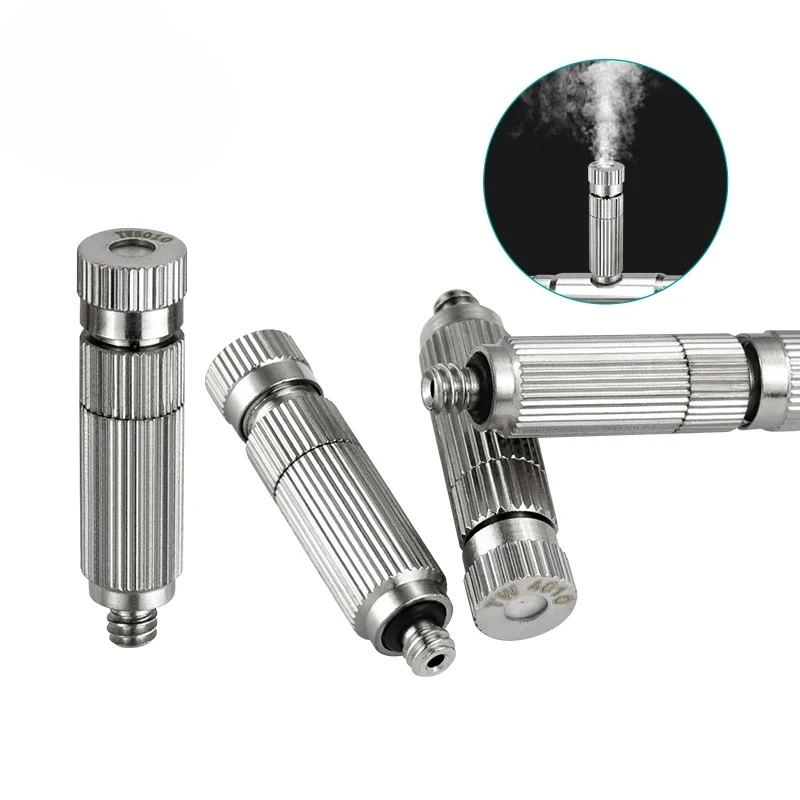 Low Pressure Fog Mist Nozzle with Filter Copper 0.1-0.5mm Slip Lock Quick-connect Nozzles Agriculture Cooling Sprayer