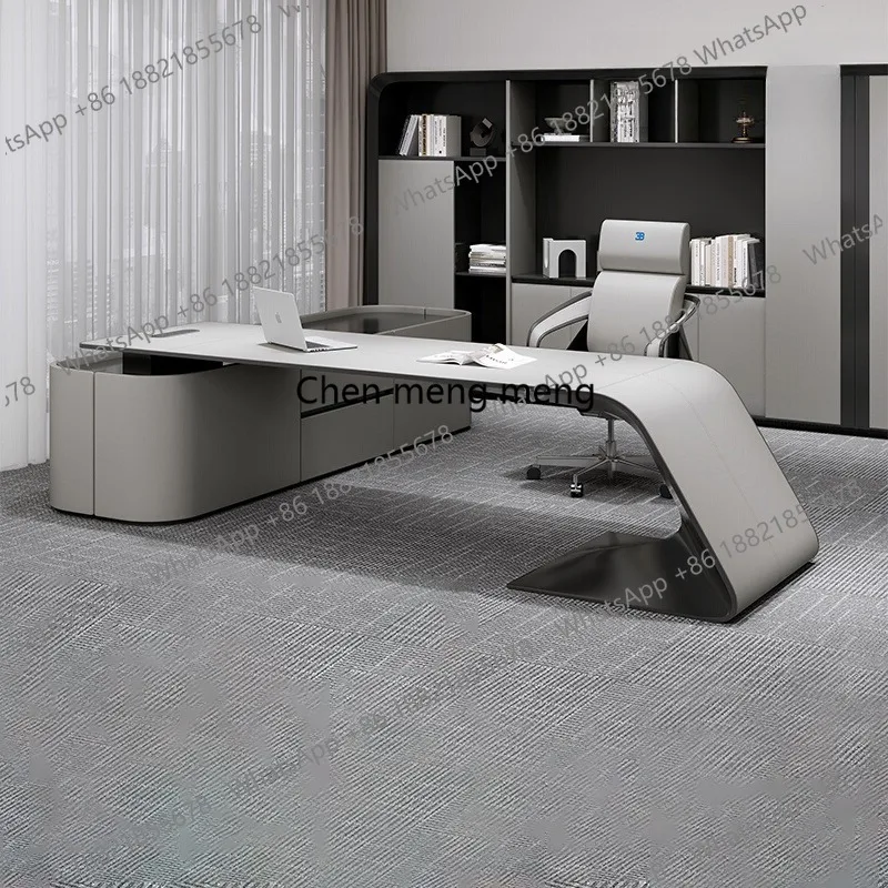 

Bedroom L Shape Luxury Executive Desk Drawers Storage Bureaux Writing Desktop Computer Modern Mesa De Escritorio Home Office