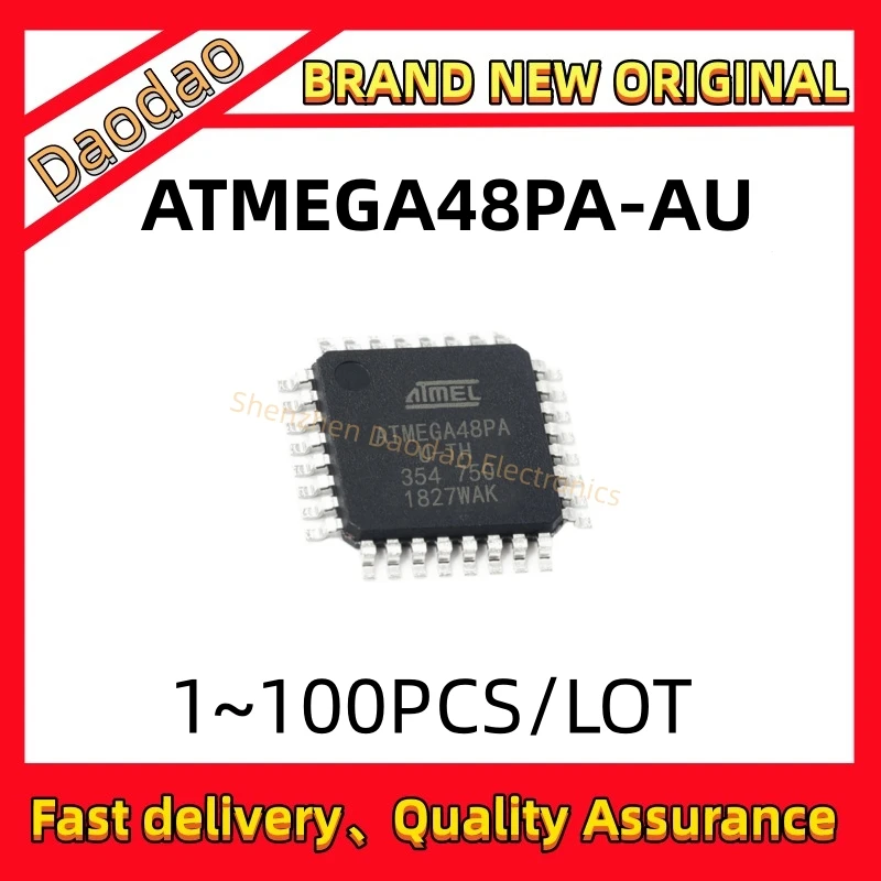 Quality Brand New ATMEGA48PA-AU ATMEGA48PA-A ATMEGA48PA ATMEGA48P ATMEGA48 ATMEGA IC Chip 32-TQFP