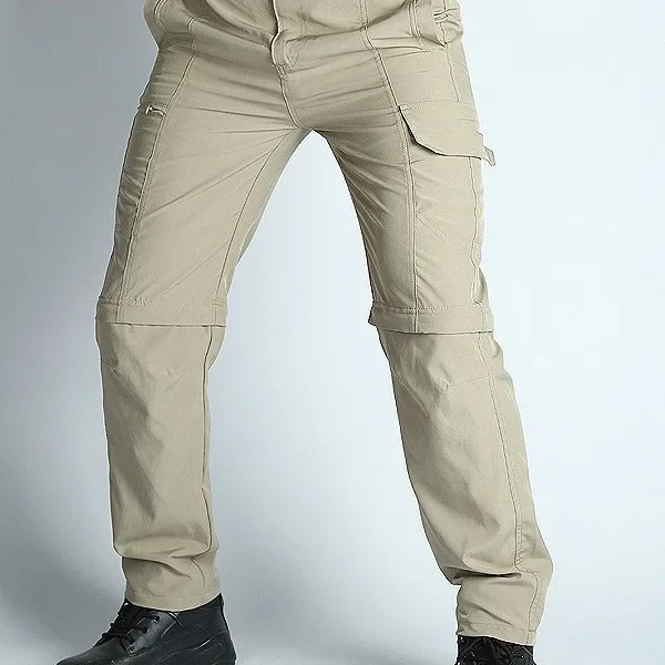 الربيع والصيف التكتيكية قسمين P النمل التجفيف السريع السراويل الرجال في الهواء الطلق التجفيف السريع السراويل اقتصاص السراويل في الهواء الطلق وزرة #2