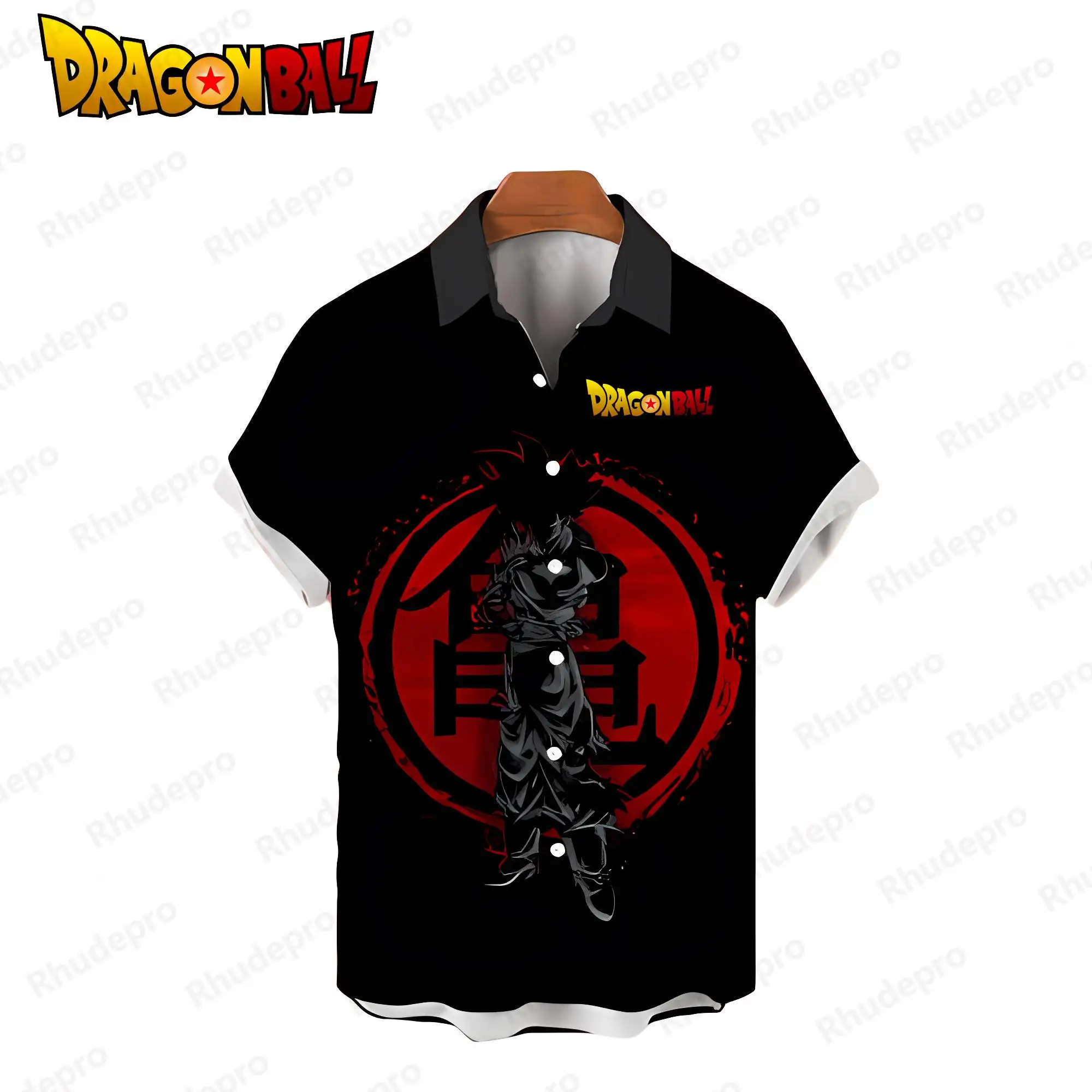 Dragon Ball Z Camicie da uomo Vegeta Camicia hawaiana Top Cool Summer Camicetta Streetwear Super Saiya Anime Moda 2024 Oversize