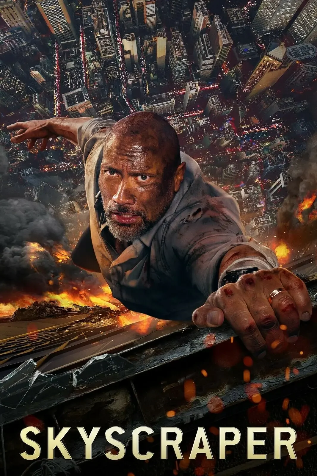 

Skyscraper Movie, Art Picture Print Silk Poster, Home Wall Decor