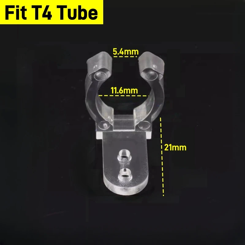 Lot 8 Clips Fixation Tube LED 74x20x9 Mm - Attaches Métalliques Robustes Pour Lampes Linéaires & Tubes Lumineux