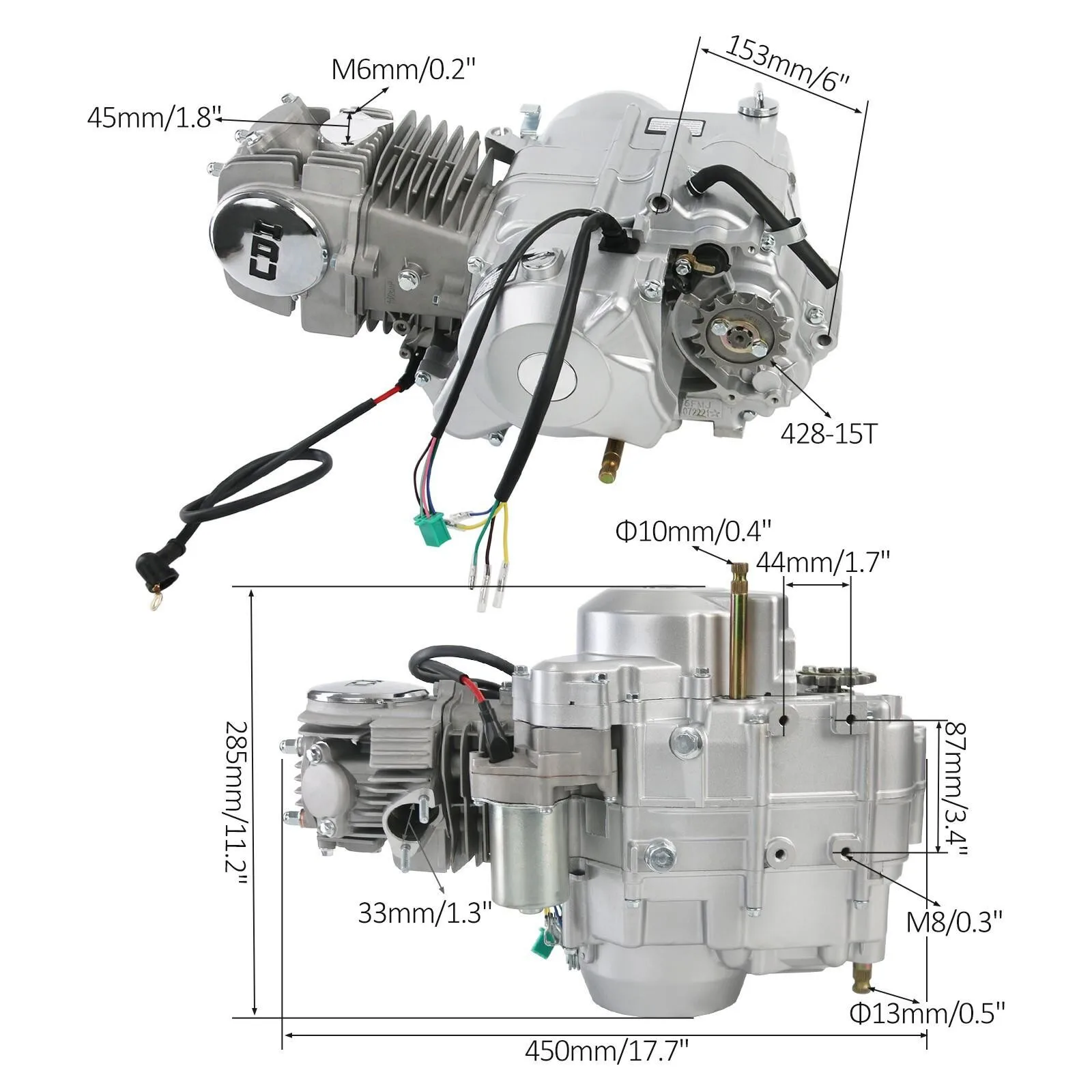 

140cc Electric Engine Motor Manual Clutch for Trail CRF50 CT110 CT70 SL90 150cc
