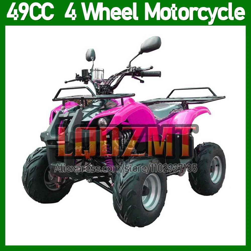 2 Stroke 49CC ATV OFF-road Gasoline Motorcycle Racing MOTO Dirt Bike 4 Wheels Motorbike For Adult Child Boy Girl Birthday Gifts