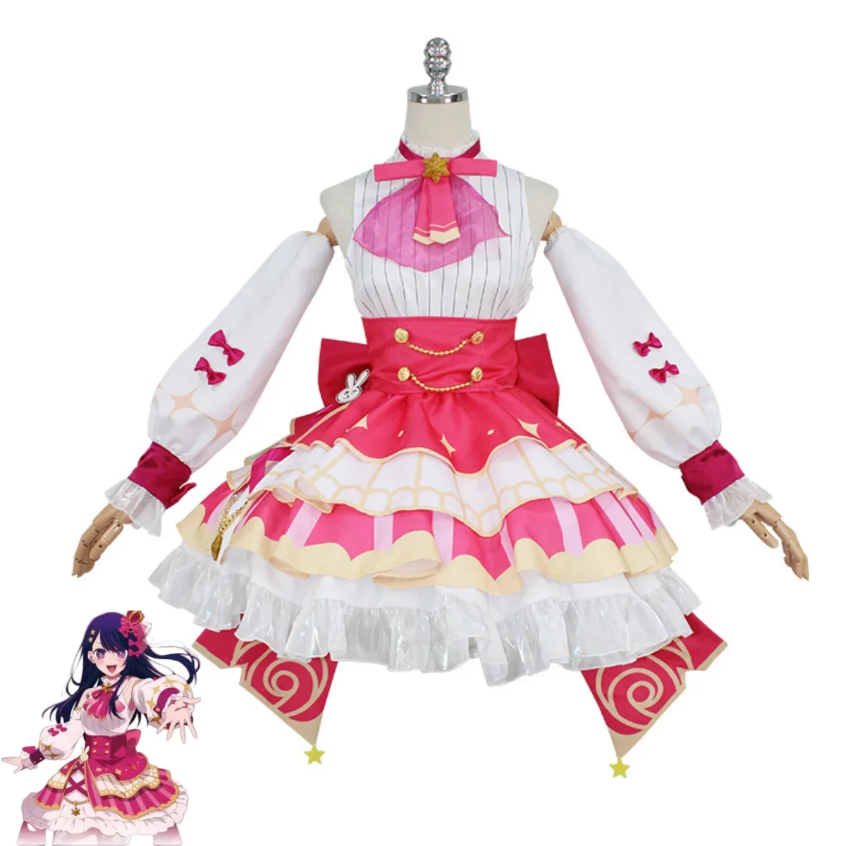 Anime Oshi No Ko Hoshino Ai Costume Cosplay bella principessa gonna Lolita vestito parrucca donna Kawaii Halloween Masquerade Ball Suit