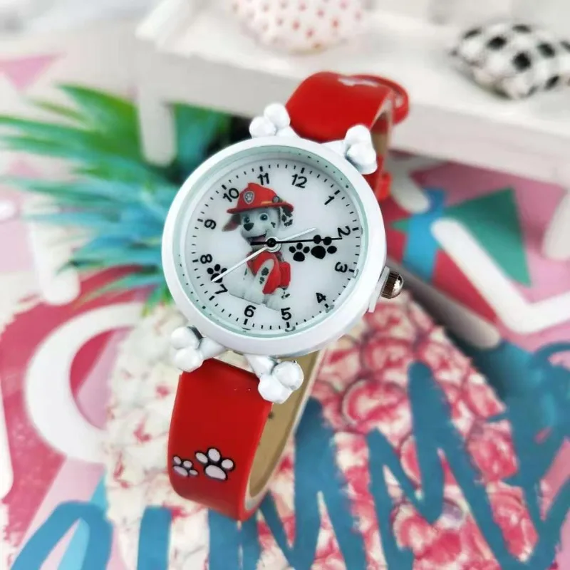 باو باترول مارشال الاطفال الساعات أنيمي سيليكون حزام صبي فتاة ساعات المعصم الكرتون الأطفال للماء ساعة كوارتز الهدايا #3