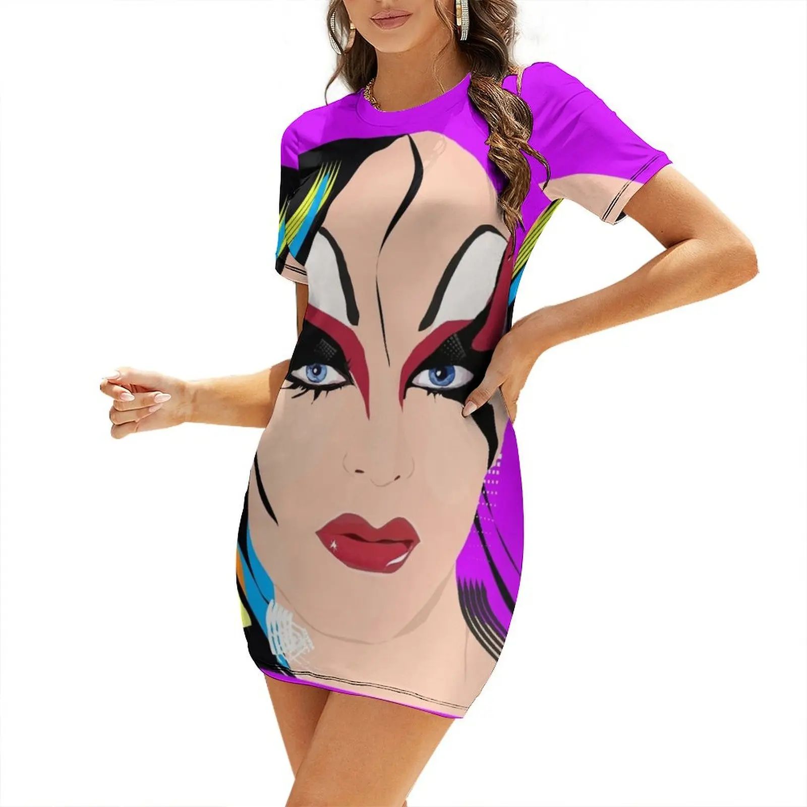 

ELEKTRA Short Sleeved Dress women's summer jumpsuit dresses for special events