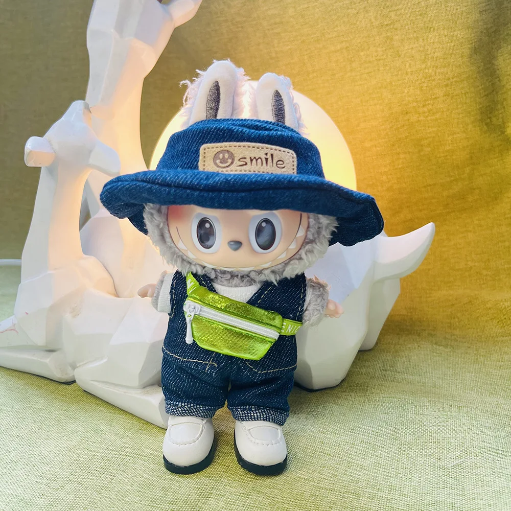 

Plush Doll'S Clothes Outfit Accessories For Korea Kpop Exo Labubu Idol Dolls Clothing Fashion Outfit With Bag Shoes Hat Overalls