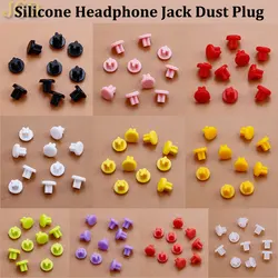 JCD 10pcs 3.5mm Silicone Headphone Jack Hole Dust Plug Audio Microphone Interface Stopper Cap Laptop Computer Anti Dust Cover