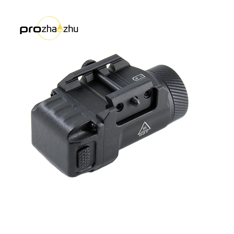 Mini Pistol Flashlight IPX5 Waterproof 3/5 Hours 680 Lumen CR123A Rail Mounted LED Tactical Light