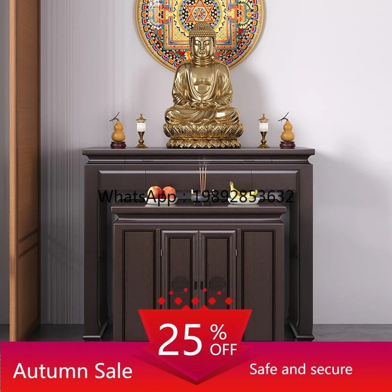 

LYY Solid Wood Offering Table for Home Use, Worshiping God of Wealth, Buddha Table, New Chinese Style
