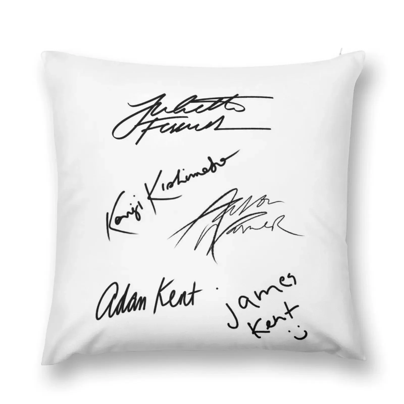 Shatter Me Character Signatures Throw Pillow Couch Pillows Pillowcases Bed Cushions pillow