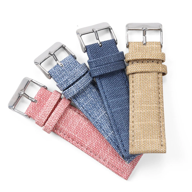 10mm 12mm 14mm 16mm 18mm 20mm 22mm Denim Pattern Watch Strap Soft WatchBand for Men Women Universal Bracelet Watch Accessories