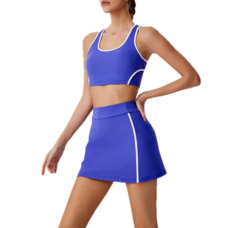 Summer High Waist Slimming Tennis Skirt Naked Skin-friendly Quick-drying Beautiful Back Fitness Outdoor Running Yoga skirt