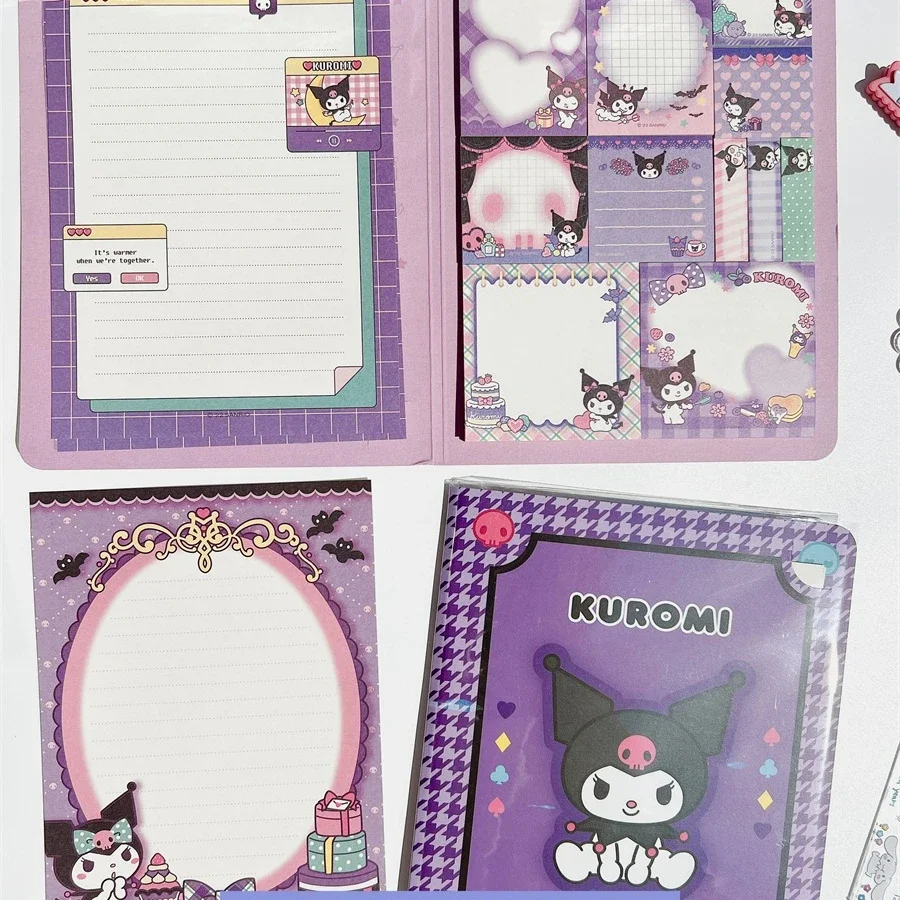 Sanrio Sticky Note Cartoon Hello Kitty Kuromi Melody Memo Pad Sticky Note Paste Notatnik Prezenty dla dziewczynek Dzieci Student Stationery