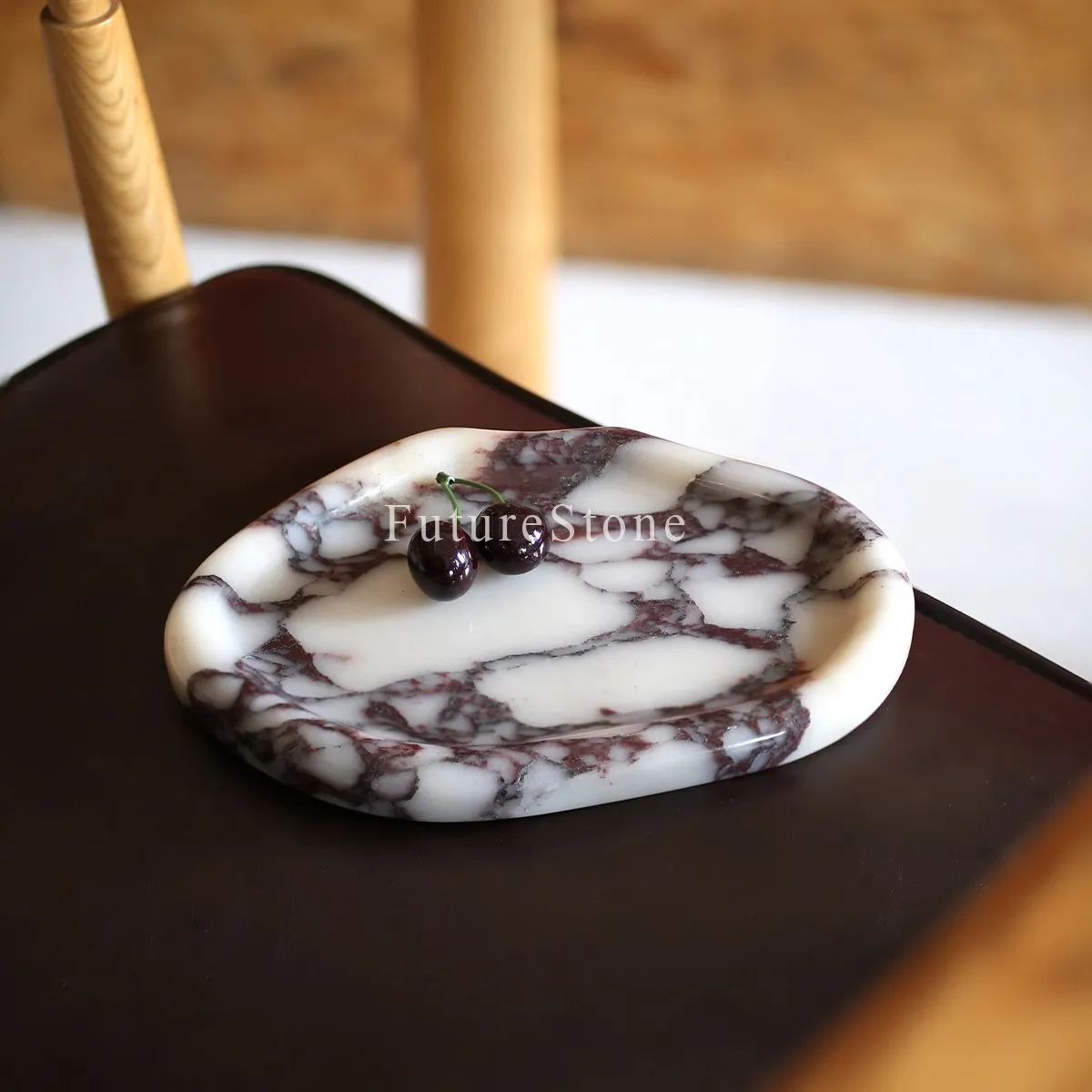 Creative Home Decor ART Photographic Ornaments Italian Light Luxury Style Marble Material Tray Jewelry Storage Exhibition Panel
