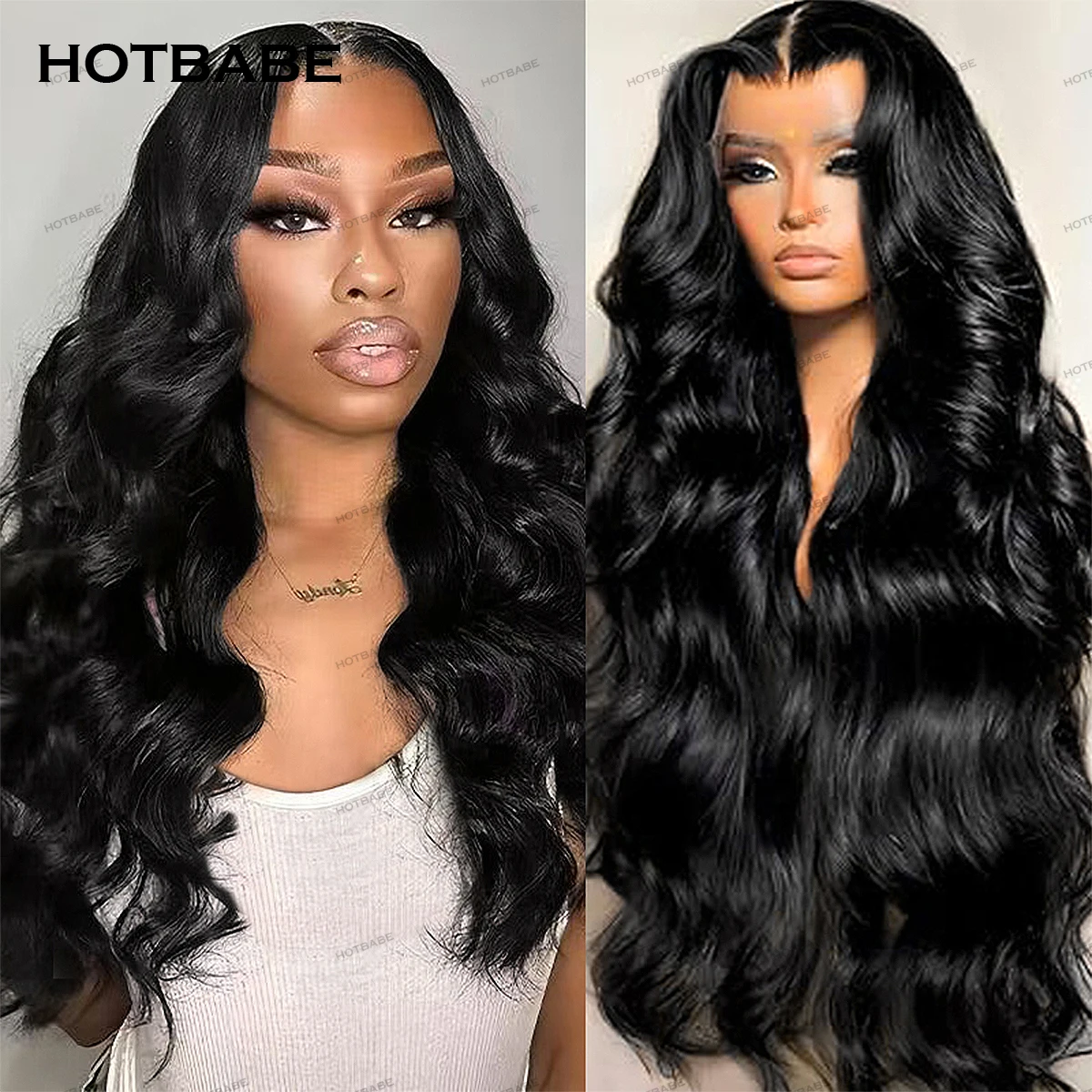 

450% Density Glueless Wigs Human Hair 13x6 HD Lace Wigs Body Wave Frontal Wig Preplucked 360 HD Lace Transparent Wig Wear And Go