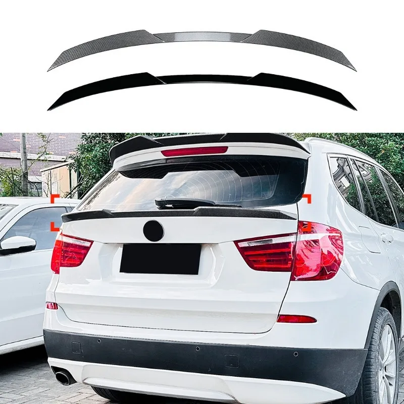

For BMW X3 F25 2011-2017 Blade Style Rear Roof Spoiler Wing Mid Tail Trim Black ABS Exterior Body Kit Modification Accessories