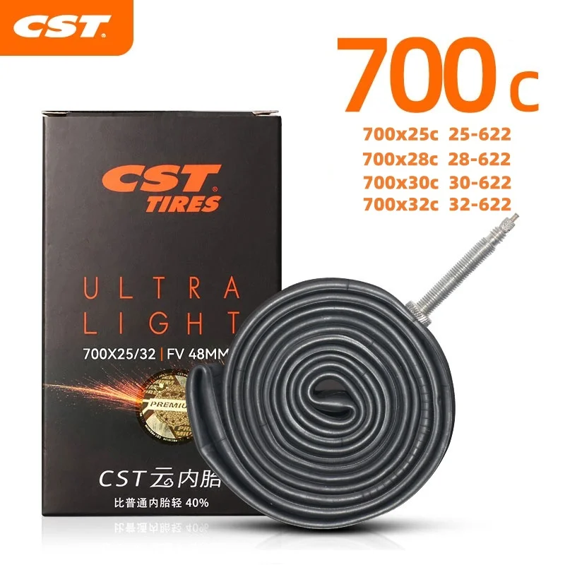 Ultralichte fiets binnenband weg 700 x 18 23 25 28 30 32 racefiets rubber materiaal band 48MM 60MM 80MM lengte Presta ventiel