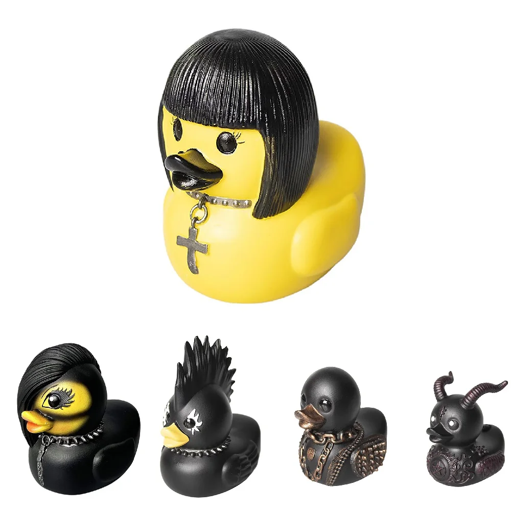 Death Rock Duck Statue Devil Duck Ornament Mysterious Devil Elements Dashboard Car Interior Decoration Car Accessory