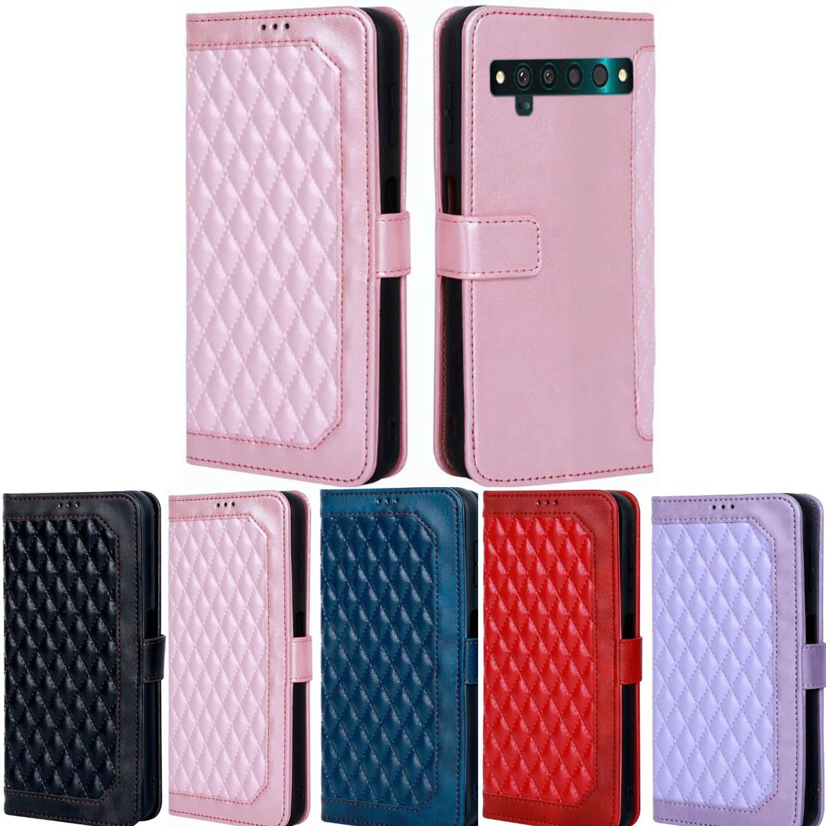 Magnetic Wallet Flip Cover Case For TCL 10 Pro 6.47