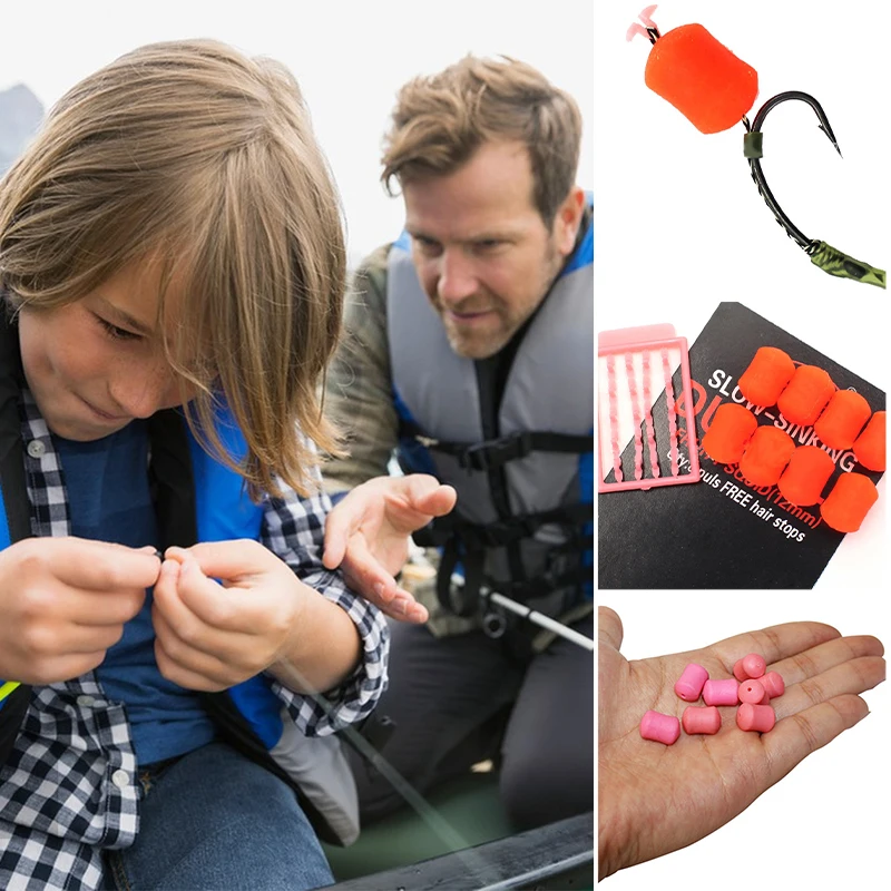 8Pcs/Pack 12mm Carp Fishing Bait Slow Sinking Dumbells Bait Fruity Squid Flavour Fake Food PopUp Tackle Floating Artificial Bait