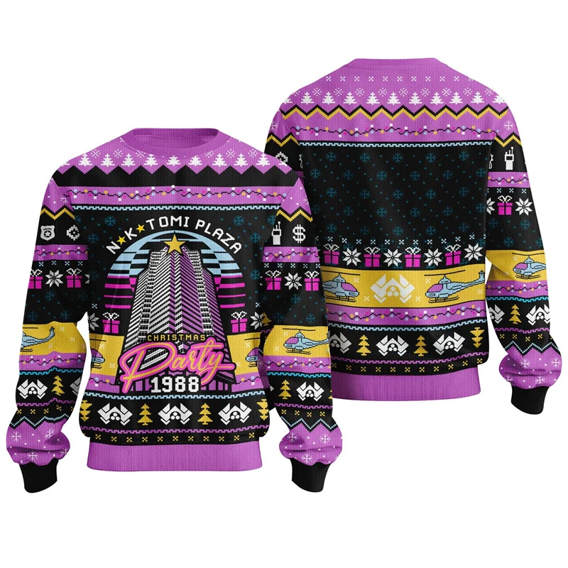 

3D Printed Christmas Skull Cat Sweatshirts For Men Santa Claus Pattern Long Sleeves Casual Loose Unisex Pullover O-Neck Hoodies