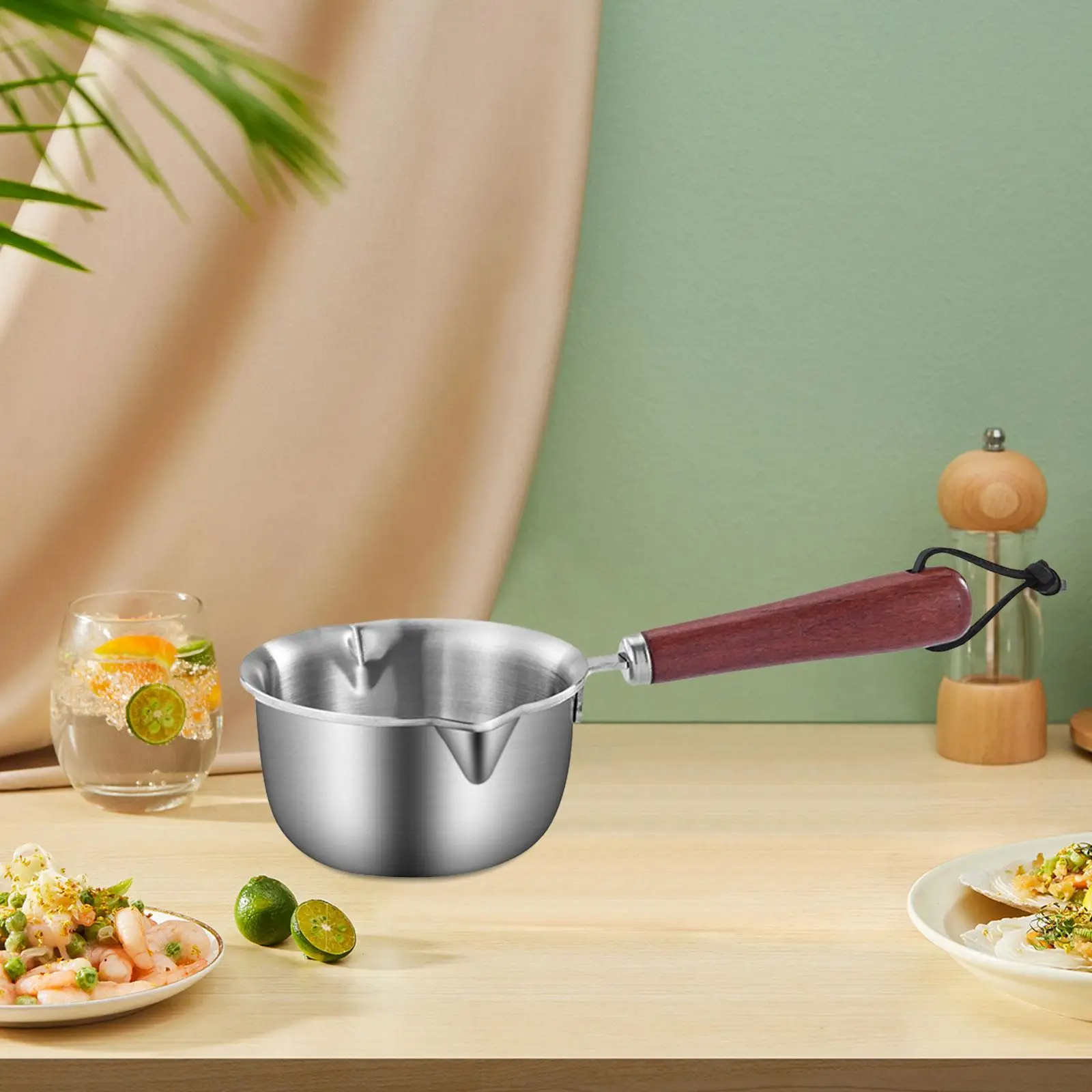 Mały rondel Podgrzewacz do masła Garnek do topienia masła Mini garnek do zupy Mała patelnia do mleka na piknik Domowa kuchnia