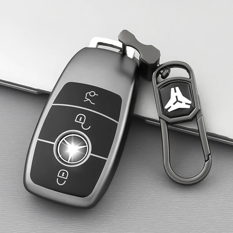 For Car Key Case Cover for Mercedes Benz E C S GLC Class E200 E400 E63 W213 S550 S560 C260 A200 Key Shell Pforrotector