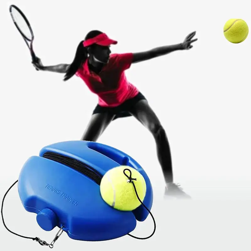 Base d'aide à l'entraînement de Tennis robuste, avec corde élastique, partenaire de balle, dispositif de Sparring, pratique, entraîneur de Tennis à rebond auto-service