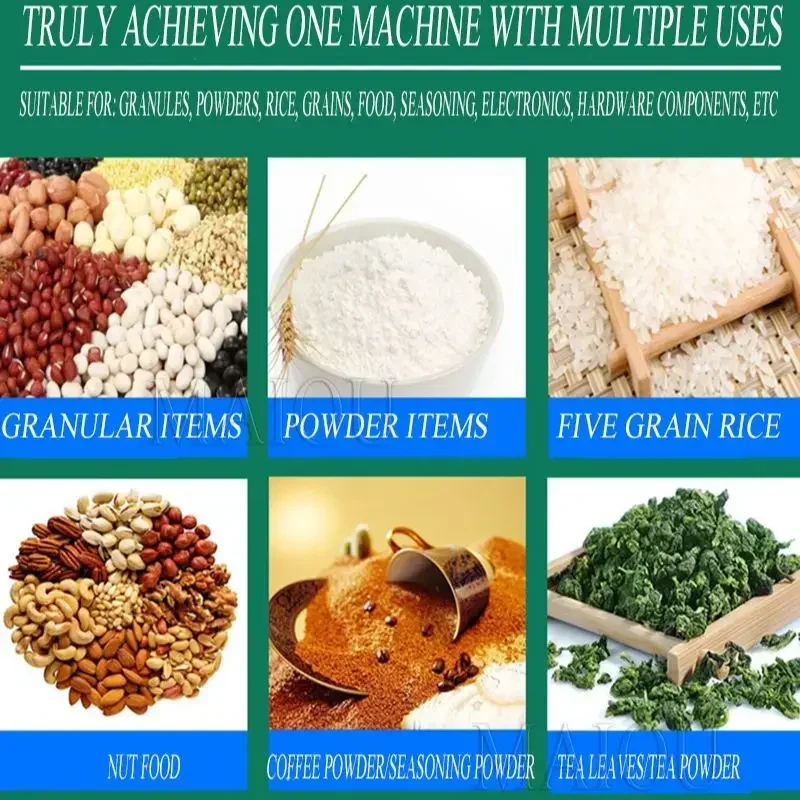 Powder Filling MachineFood Packaging Machine Granular Grain Particle Weighing Filling Machine 10-999G