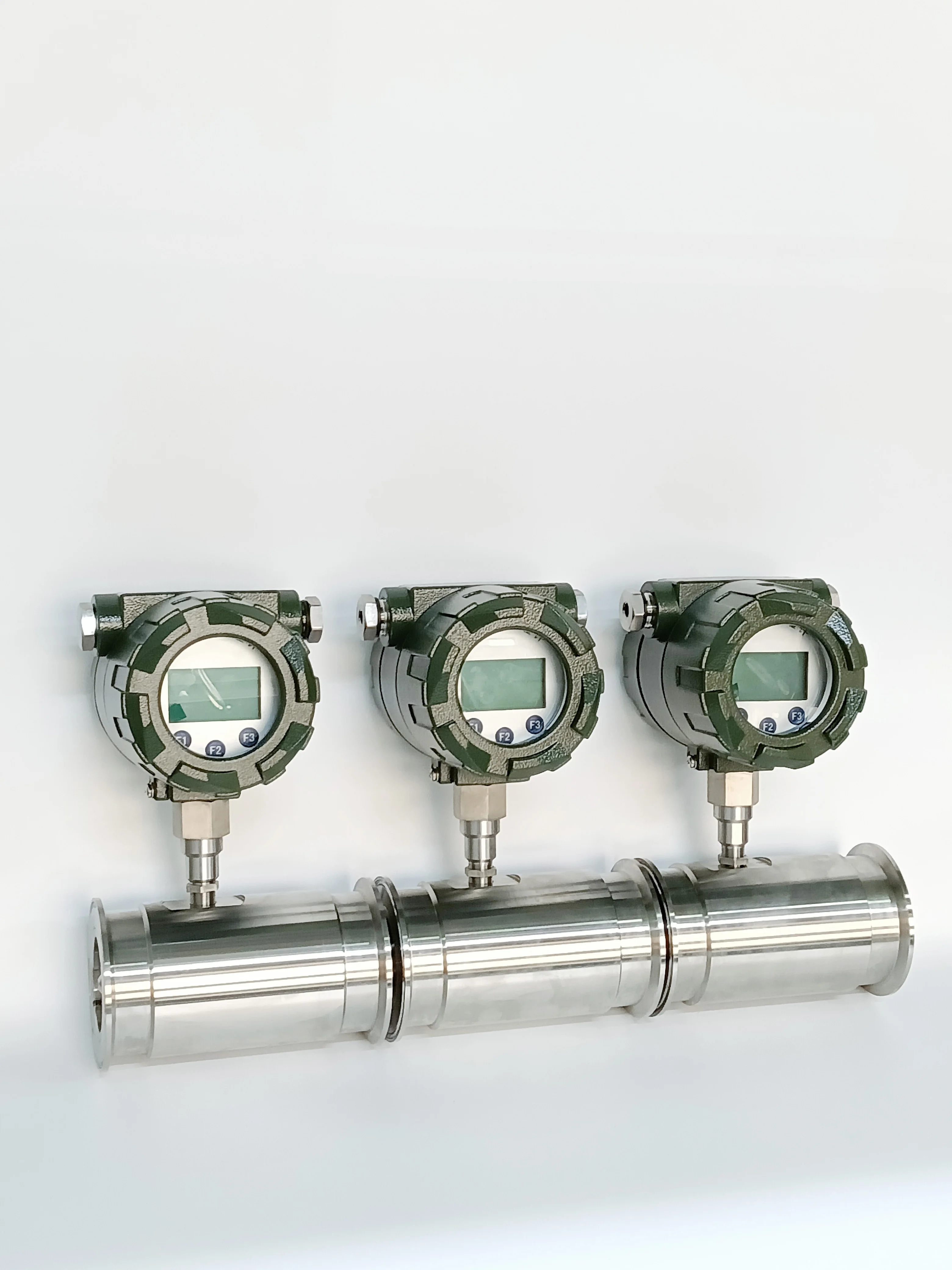 Quick Clamp Turbine Flow Meter Purified Water Flow Sensor For Daily Chemical Workshop 0.5% High Accuracy Pulse Output RS485