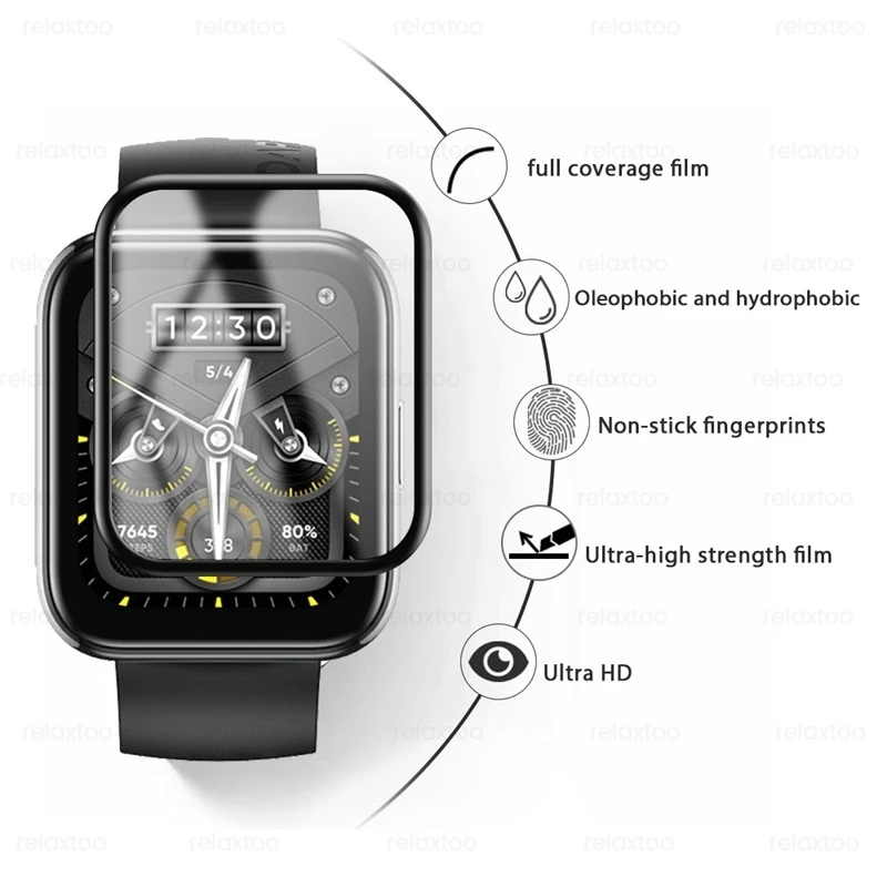 Folia ochronna 3D Curved Edge do Realme Watch 3 Screen Protector do Realme Watch 2 2 Pro Smartwatch TPU Protector Films