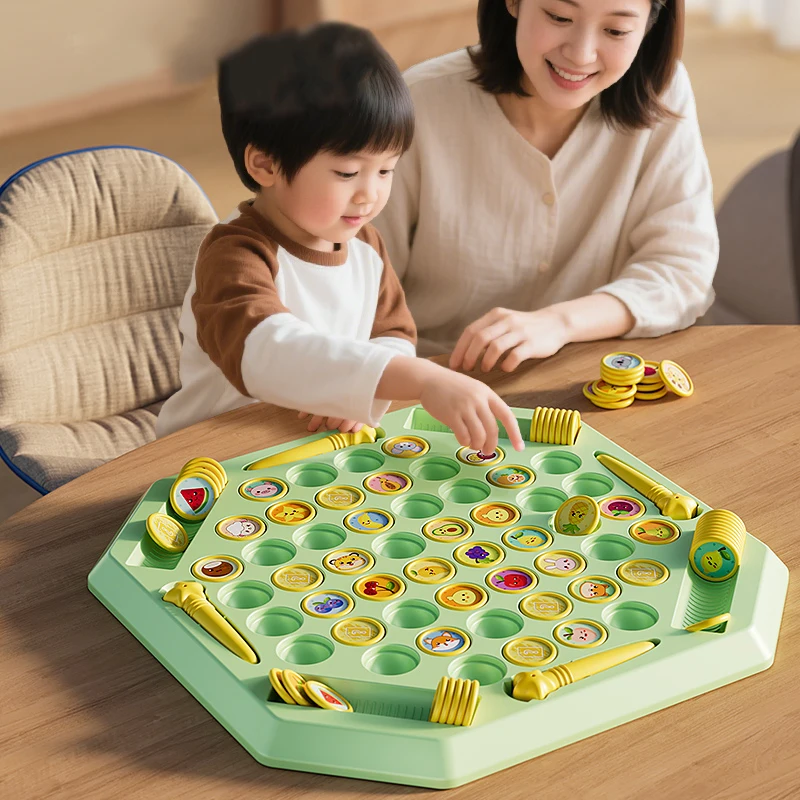Animal Flip Chess Fun Memory Game Board Games Parent-Child Interactive Family Party Board Games Children Adult Social Table Game