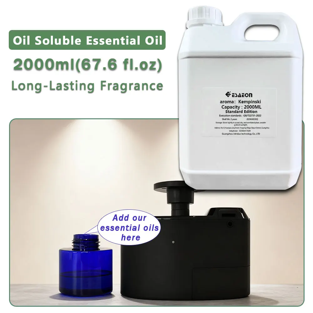 ESAEON Essential Oils - For Waterless Aromatherapy Machines, Hotel Aroma Machine Oil, Kempinski,Ritz-Carlton 2000ML (67.6 fl.oz)