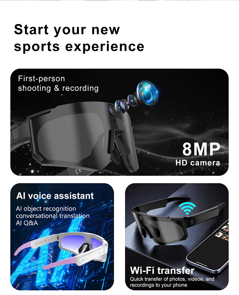 Óculos Inteligentes de Ciclism - Smart Glasses Ar avaliação e preço